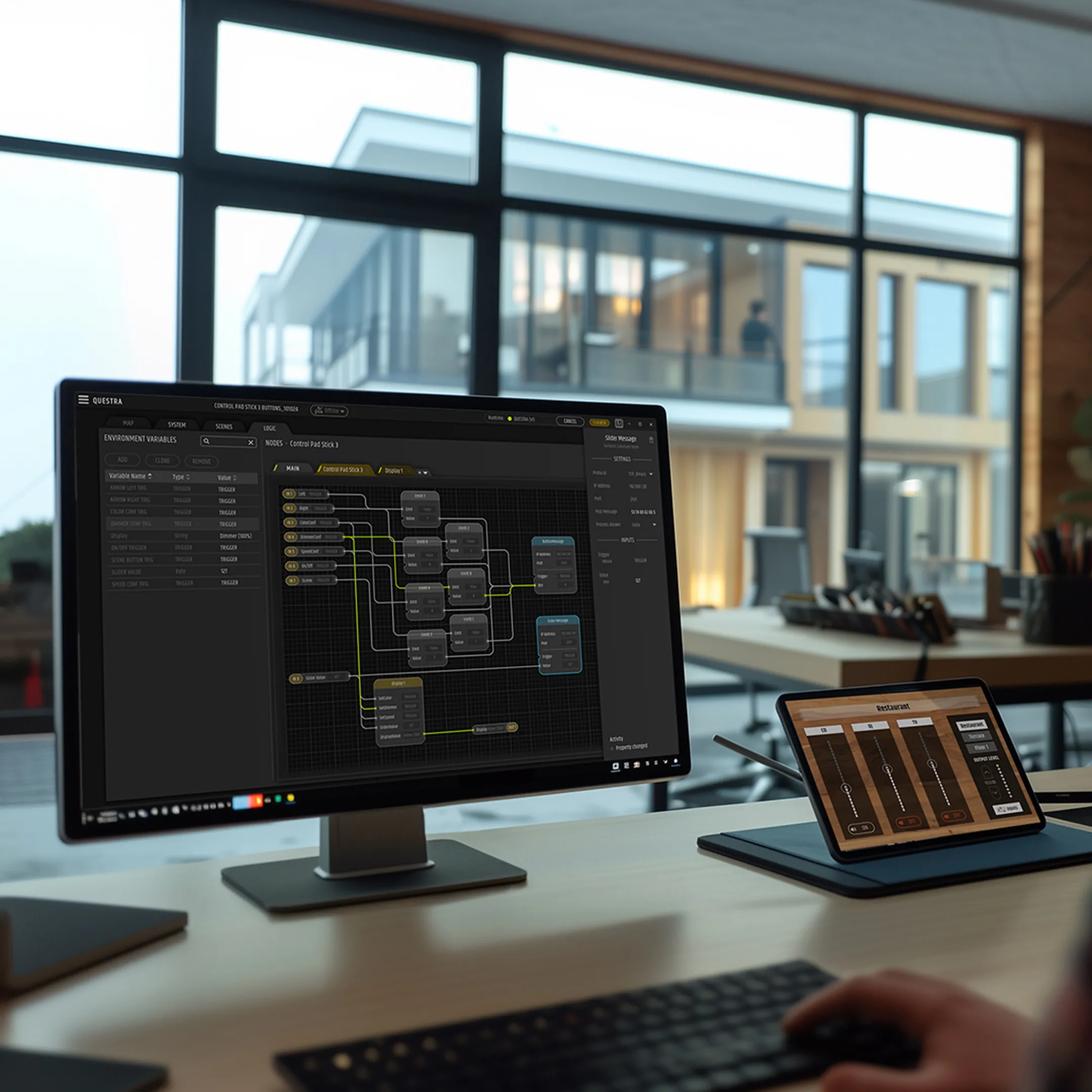 Adam hall integrated systems questra