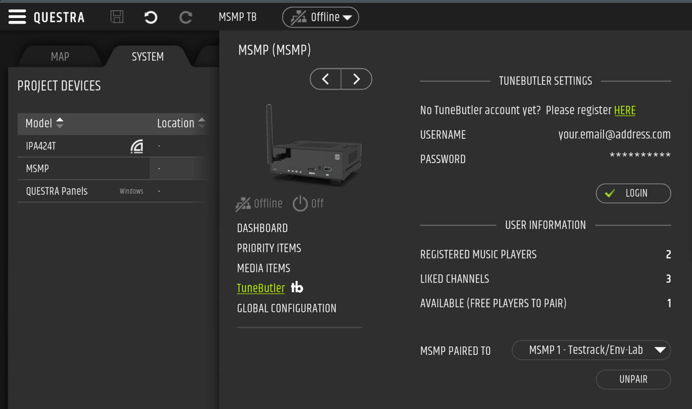 02 questra tb loggedin