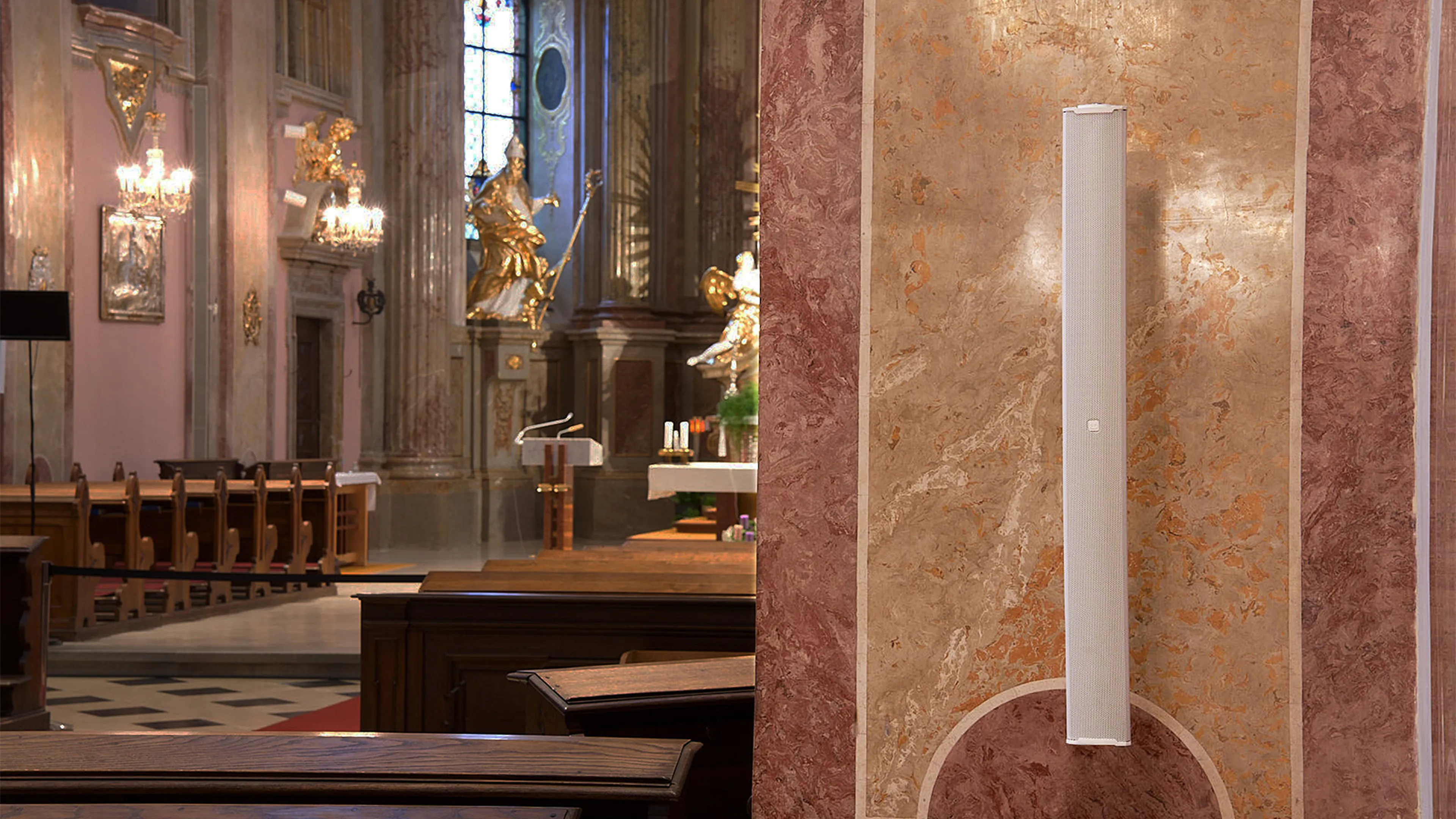 Adam hall integrated systems application houses of worship header