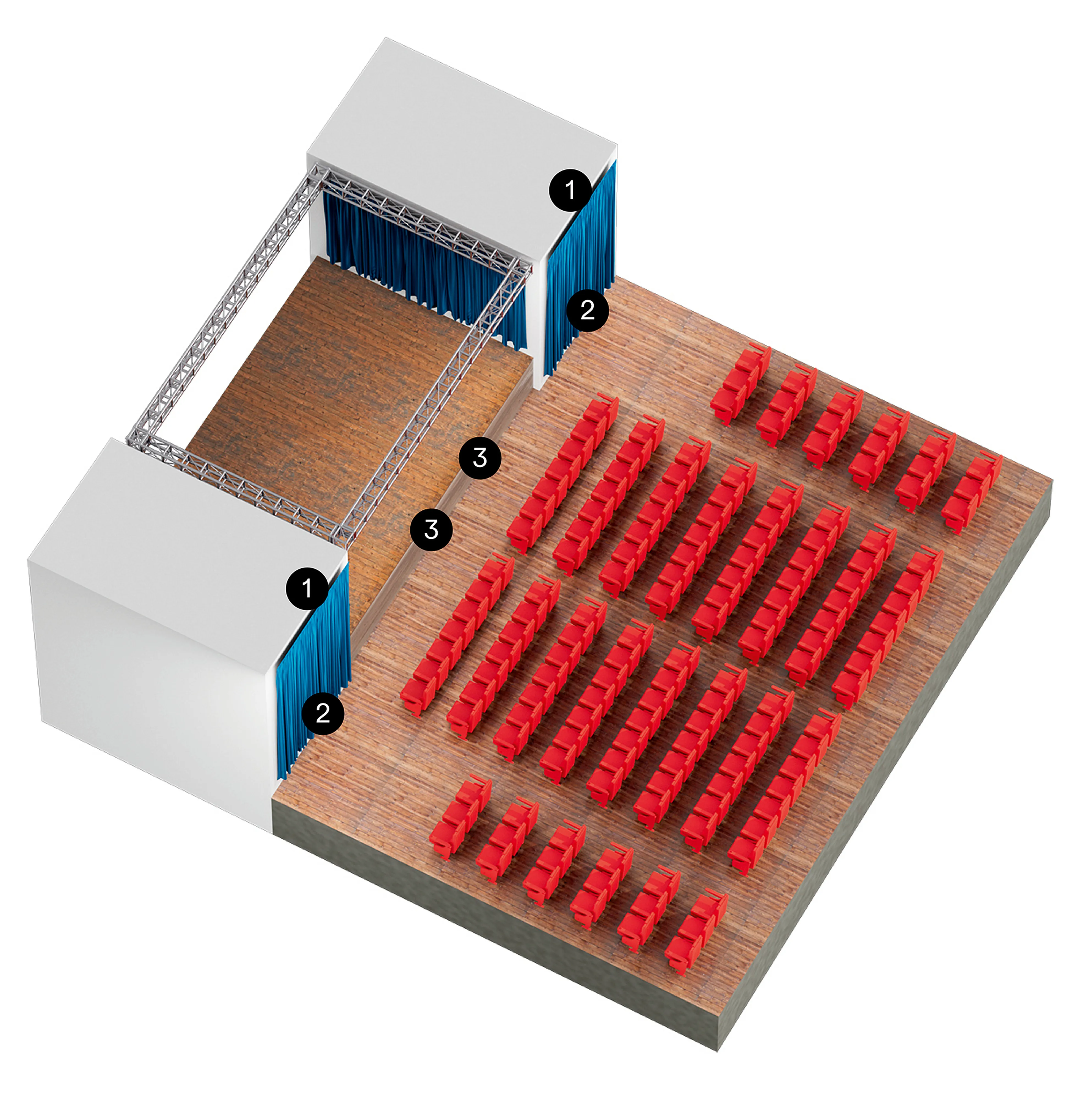 Adam hall integrated systems 3d raum venues 2