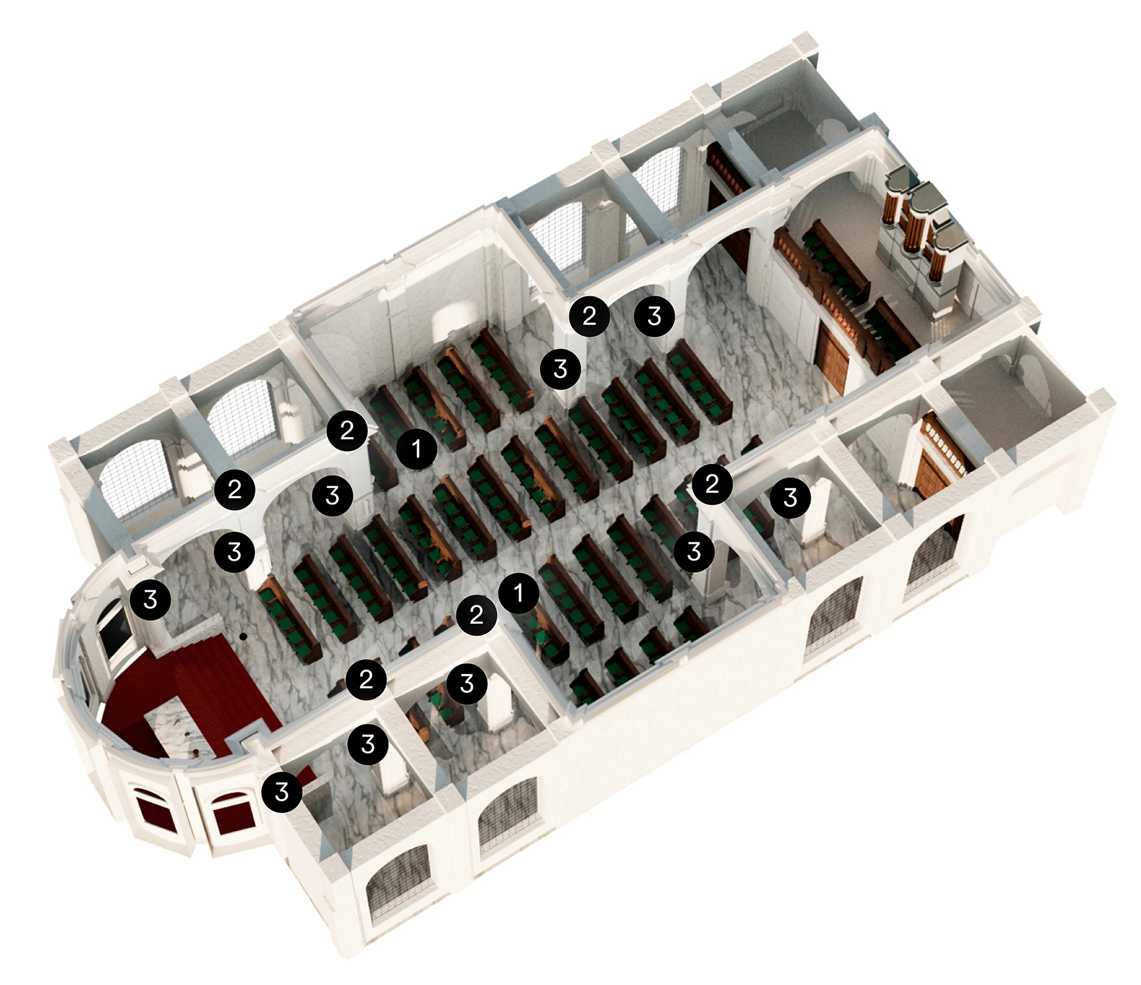 Adam hall integrated systems 3d raum houses of worship 2