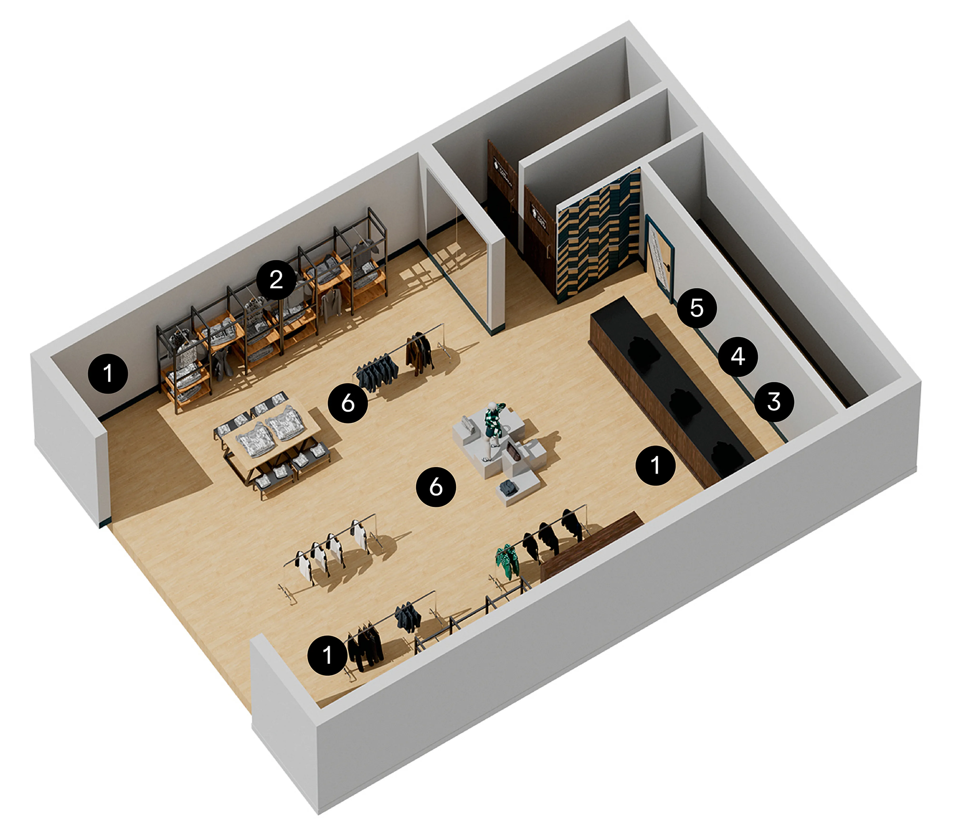 Adam hall integrated systems 3d raum retail 2