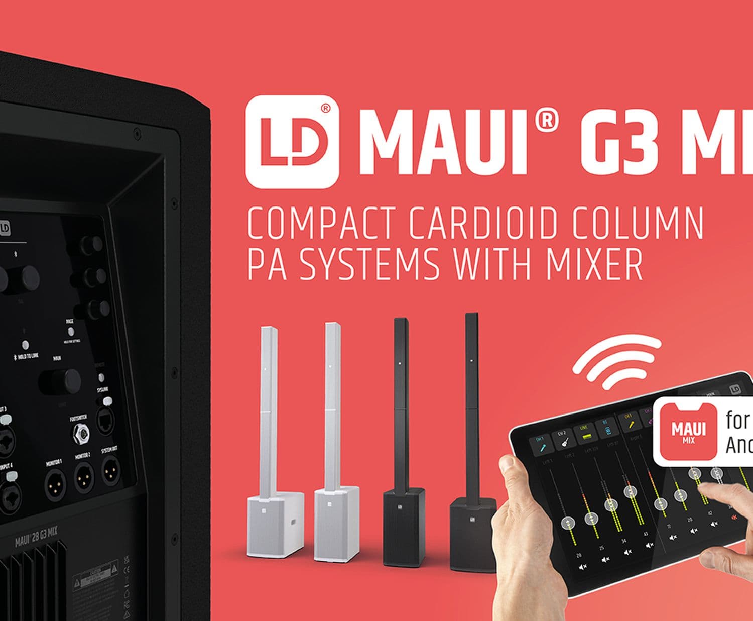 Los modelos MAUI G3 MIX con mesa de mezclas integrada