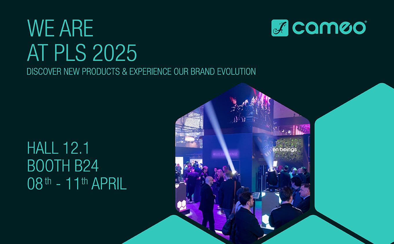Cameo at Prolight + Sound 2025: lighting highlights and a new brand look