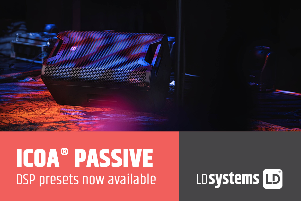 ICOA®-Presets für die LD Systems DSP 44/45K-Endstufen verfügbar