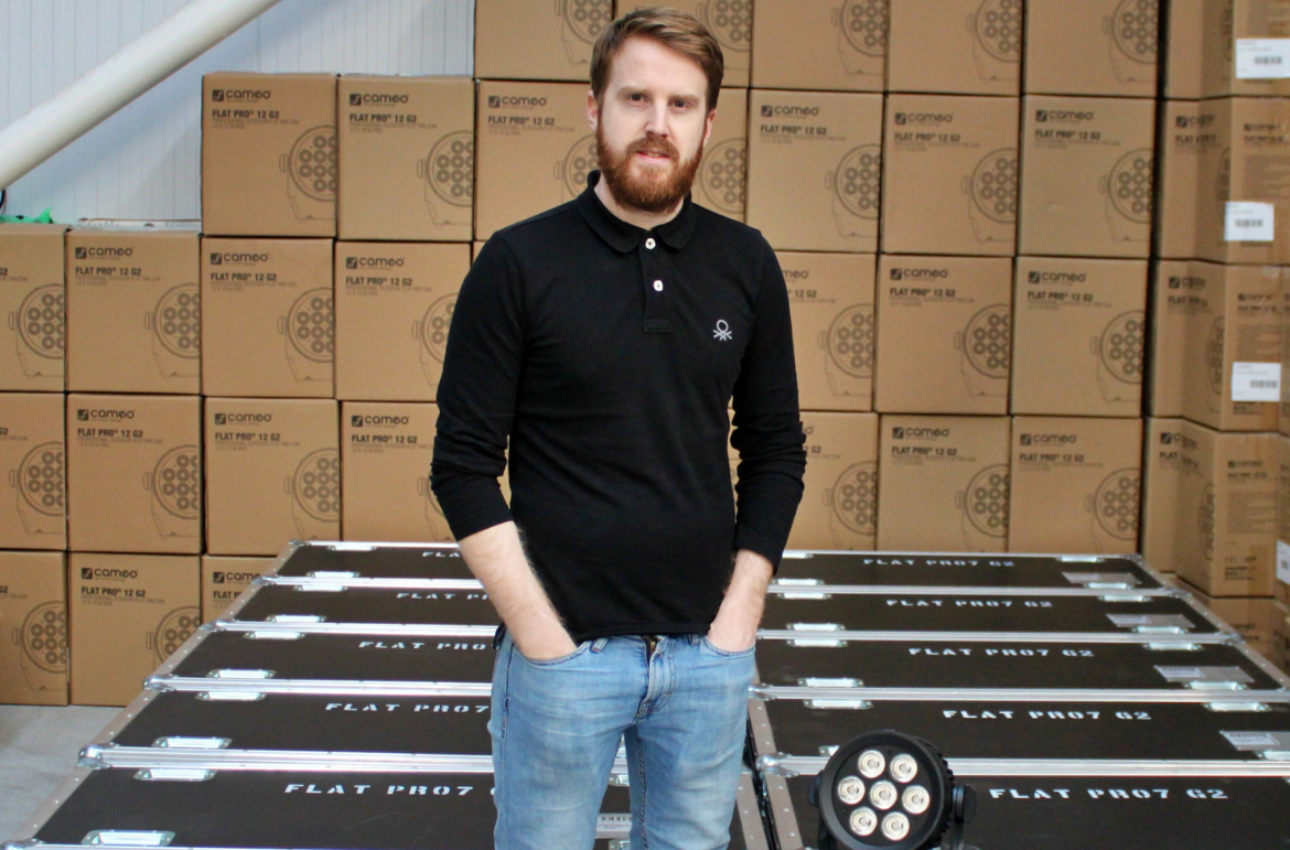 Luke Merrilees, CEO Niclen UK Luke Merrilees, CEO Niclen UK invests in Cameo FLAT PRO® G2 Series Outdoor Spotlights for Rental Park in UK