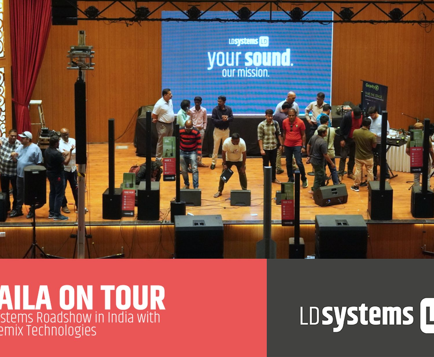 Stagemix Technologies veranstaltet LD Systems Roadshow Events in Indien