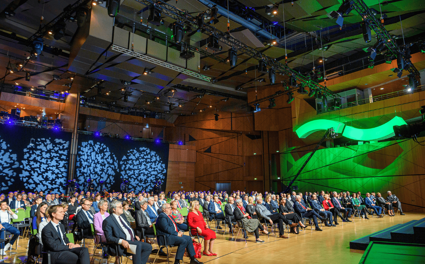 Cameo OPUS X Profile Moving Head F4 FC Fresnel Spotlight at Deutscher Umweltpreis