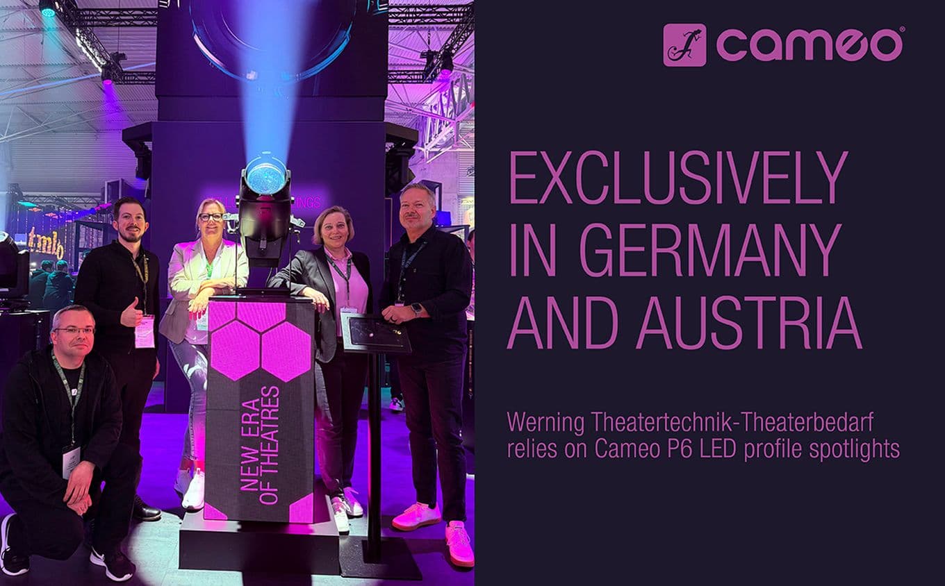 Werning Theatertechnik-Theaterbedarf Invests in Cameo P6 LED profile spotlight
