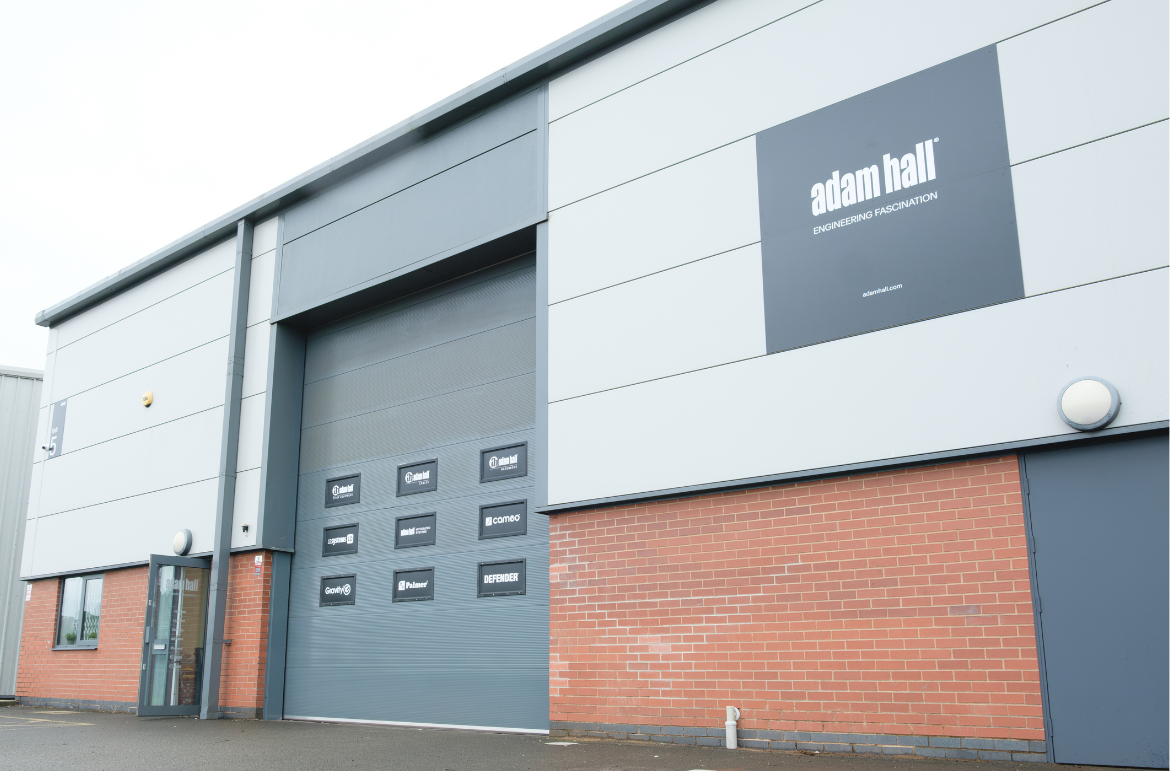 Adam Hall Group Show Space Opening in Derby, England showing the new location building